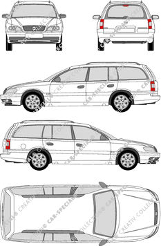 Opel Omega Caravan station wagon, 1999–2003 (Opel_060)