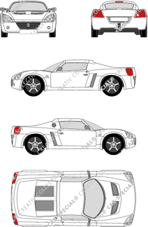 Opel Speedster, Roadster, 2 Doors (2001)