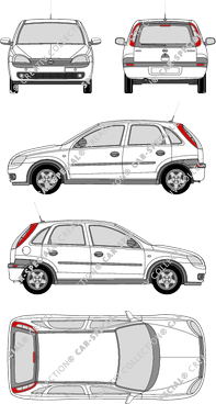 Opel Corsa Kombilimousine, 2000–2003 (Opel_067)