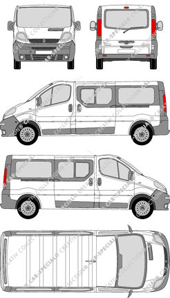 Opel Vivaro Combi Kleinbus, 2001–2006 (Opel_086)