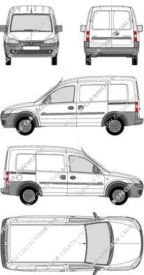 Opel Combo furgone, 2001–2003 (Opel_094)