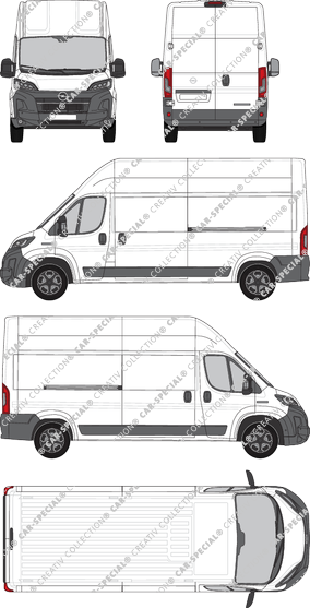 Opel Movano, furgón, L3H3, Rear Wing Doors, 2 Sliding Doors (2024)