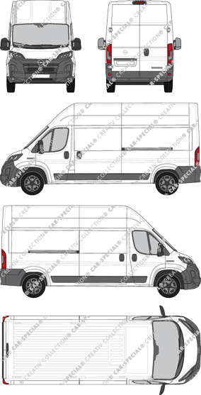 Opel Movano, fourgon, L3H3, Rear Wing Doors, 2 Sliding Doors (2024)