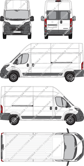 Opel Movano, fourgon, L3H3, Heck verglast, Rear Wing Doors, 2 Sliding Doors (2024)