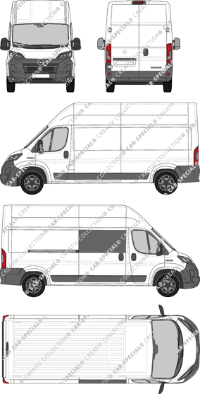 Opel Movano, furgone, L3H3, teilverglast rechts, Rear Wing Doors, 1 Sliding Door (2024)