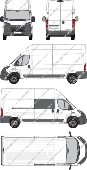 Opel Movano, fourgon, L3H3, teilverglast rechts, Rear Wing Doors, 1 Sliding Door (2024)