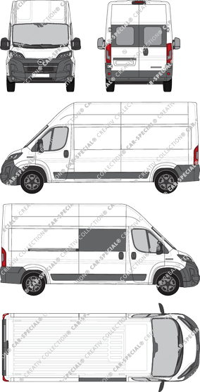 Opel Movano, furgone, L3H3, teilverglast rechts, Heck vergl., Rear Wing Doors, 1 Sliding Door (2024)