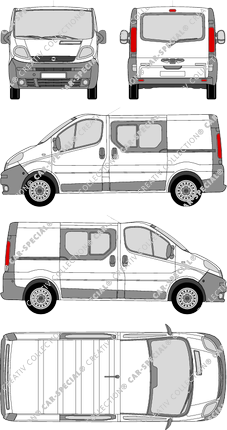 Opel Vivaro Combi microbús, 2001–2006 (Opel_101)