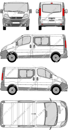 Opel Vivaro Combi camionnette, 2001–2006 (Opel_101)