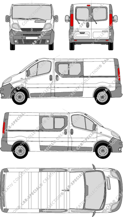 Opel Vivaro fourgon, 2001–2006 (Opel_102)