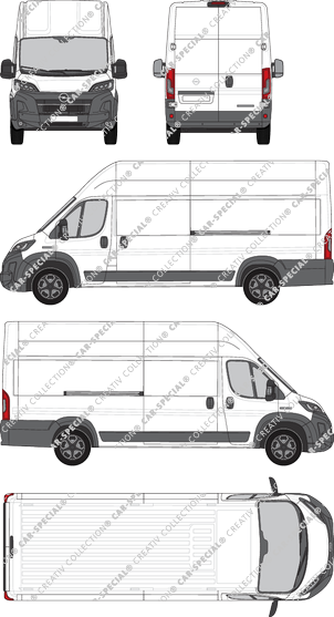 Opel Movano, furgone, L4H3, Rear Wing Doors, 2 Sliding Doors (2024)