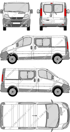 Opel Vivaro Combi minibus, 2001–2006 (Opel_107)