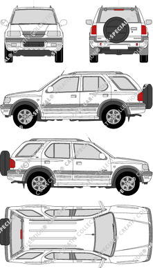 Opel Frontera combi, 2001–2004 (Opel_111)