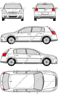 Opel Signum Hayon, 2003–2005 (Opel_114)