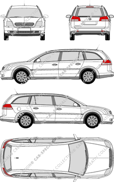 Opel Vectra Caravan Station wagon, 2003–2005 (Opel_115)