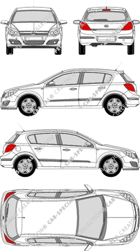 Opel Astra, C, Kombilimousine, 5 Doors (2004)