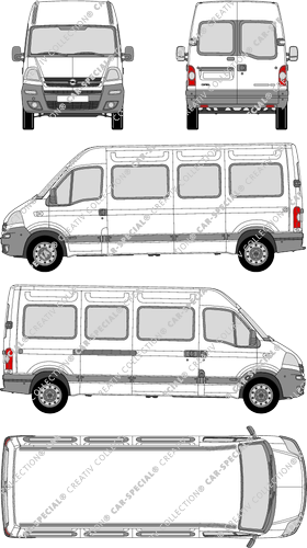 Opel Movano microbús, 2004–2009 (Opel_129)