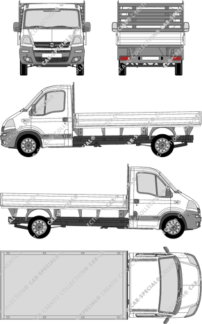 Opel Movano, pont, H1/L3, cabine Solo (2004)