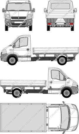 Opel Movano tipper lorry, 2004–2009 (Opel_142)