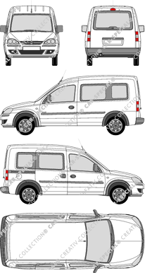 Opel Combo Combi van/transporter, 2001–2010 (Opel_150)