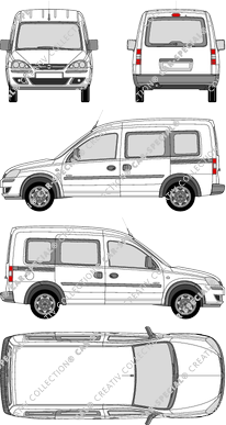 Opel Combo Combi van/transporter, 2001–2010 (Opel_151)