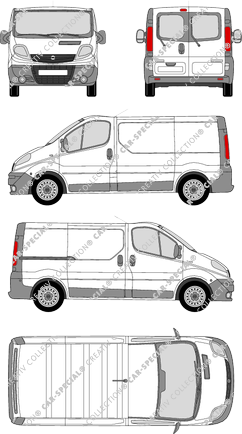 Opel Vivaro Kastenwagen, 2006–2014 (Opel_160)