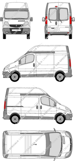 Opel Vivaro Kastenwagen, 2006–2014 (Opel_166)