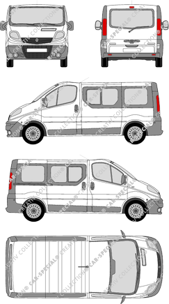 Opel Vivaro Combi, 2006–2014 (Opel_180)