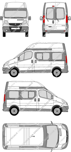 Opel Vivaro Combi, 2006–2014 (Opel_186)