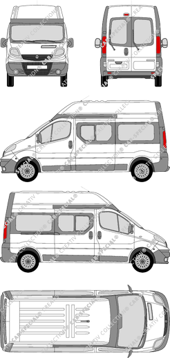 Opel Vivaro Combi, 2006–2014 (Opel_187)