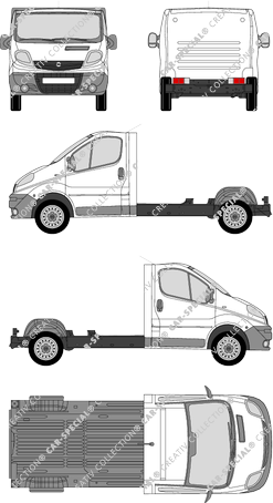 Opel Vivaro platform chassis, 2006–2014 (Opel_191)