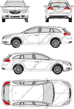 Opel Insignia Sports Tourer, Sports Tourer, combi, 5 Doors (2008)