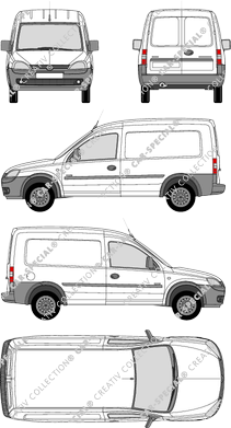 Opel Combo fourgon, 2009–2012 (Opel_205)