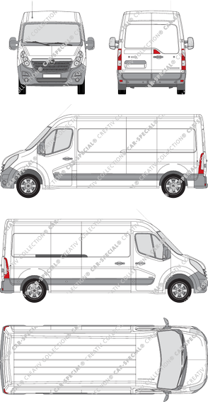 Opel Movano furgone, 2010–2019 (Opel_233)
