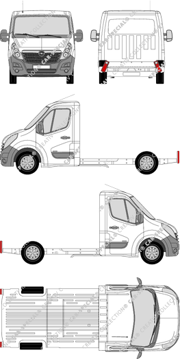 Opel Movano châssis da piattaforma, 2010–2019 (Opel_288)