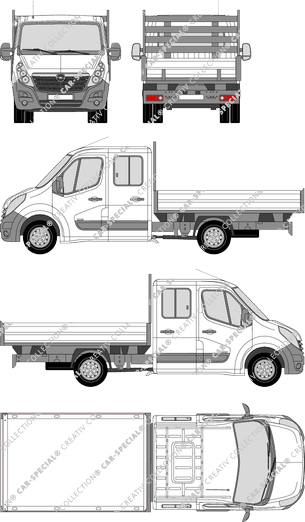 Opel Movano benne, 2010–2019 (Opel_294)