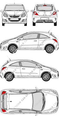 Opel Corsa Kombilimousine, 2011–2016 (Opel_302)