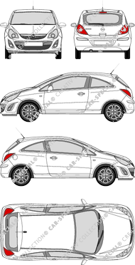 Opel Corsa Kombilimousine, 2011–2015 (Opel_303)