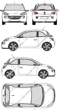 Opel Adam, 2012–2019 (Opel_353)