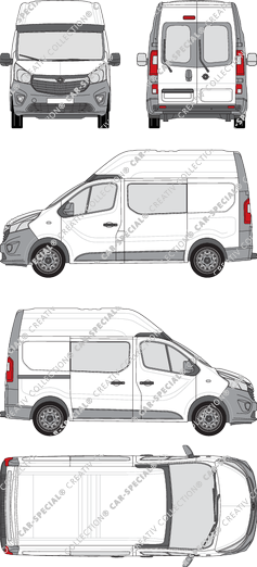 Opel Vivaro furgone, 2014–2019 (Opel_389)