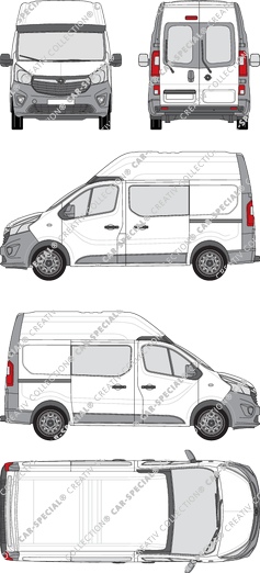 Opel Vivaro furgone, 2014–2019 (Opel_390)