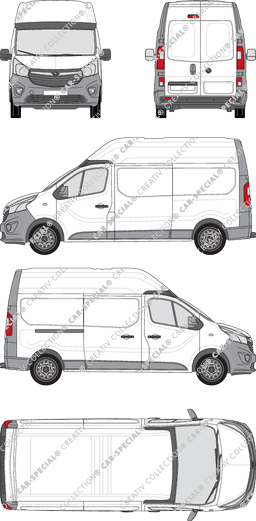 Opel Vivaro furgone, 2014–2019 (Opel_403)