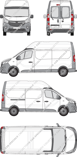 Opel Vivaro furgone, 2014–2019 (Opel_405)