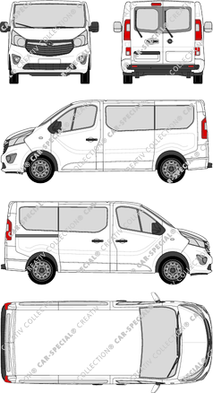 Opel Vivaro Combi microbús, 2014–2019 (Opel_409)