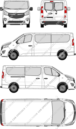 Opel Vivaro Combi microbús, 2014–2019 (Opel_411)