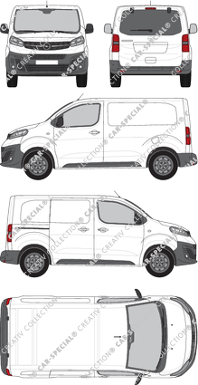 Opel Vivaro Cargo, van/transporter, S, rear window, Rear Flap, 1 Sliding Door (2019)