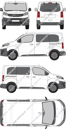 Opel Vivaro, camionnette, S, verglast, Rear Flap, 2 Sliding Doors (2019)