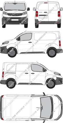 Opel Vivaro Cargo, Kastenwagen, S, Rear Wing Doors, 1 Sliding Door (2019)