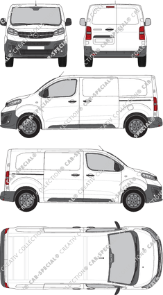 Opel Vivaro Cargo, fourgon, M, Rear Wing Doors, 2 Sliding Doors (2019)