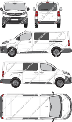 Opel Vivaro Cargo, Kastenwagen, L, Heck verglast, Doppelkabine, Rear Flap, 2 Sliding Doors (2019)